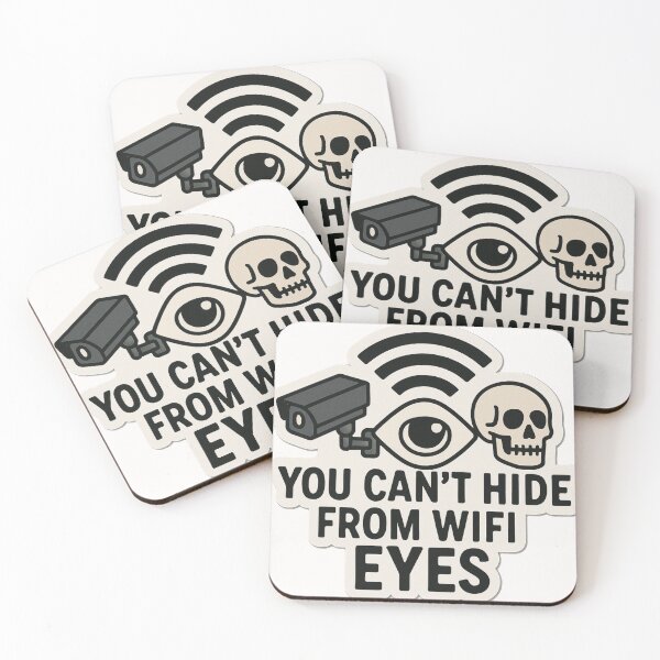 Item preview, You Can’t Hide from WiFi Eyes - Funny Surveillance Tech Sticker designed and sold by lganme.