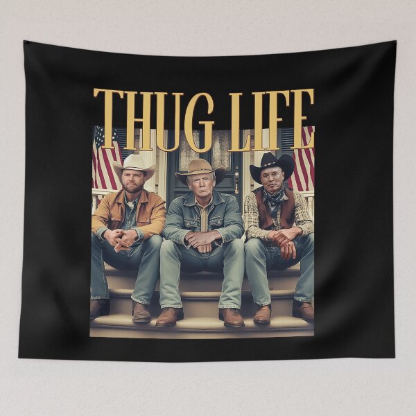 Item preview, Thug Life Trump Vance Elon Musk designed and sold by Raydinmob.