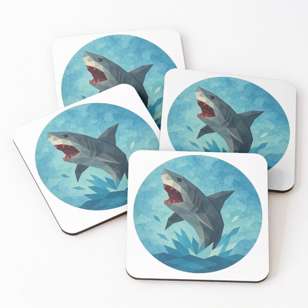 Item preview, Shark Design - Low Polygon Art designed and sold by LowPolyHub.