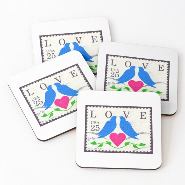 Item preview, Love Takes Flight postage stamp designed and sold by NOMADIC ART.