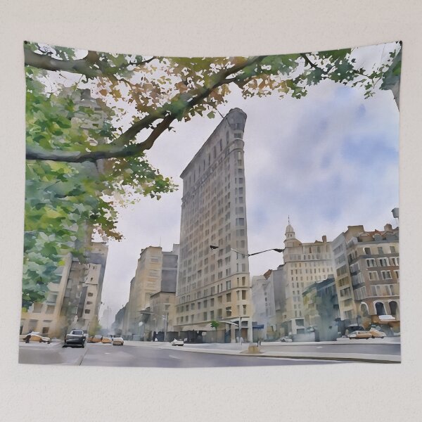 Item preview, The Flat Iron designed and sold by RCWatercolours.