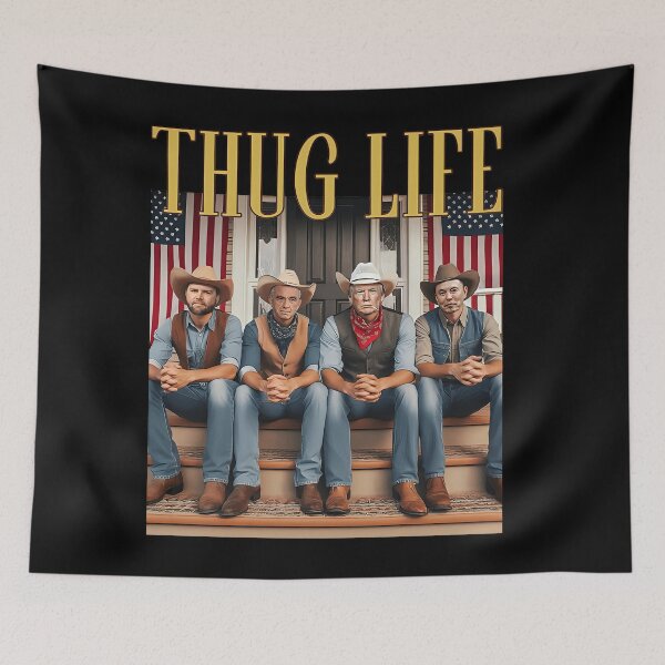 Item preview, Thug Life Trump Vance Kennedy Elon Musk designed and sold by Raydinmob.