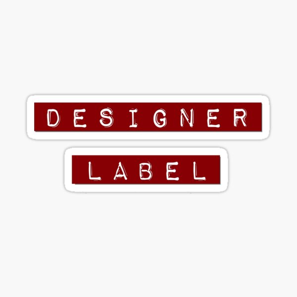 Item preview, Designer Label – Lustige Etiketten-Typografie designed and sold by hangmeart.