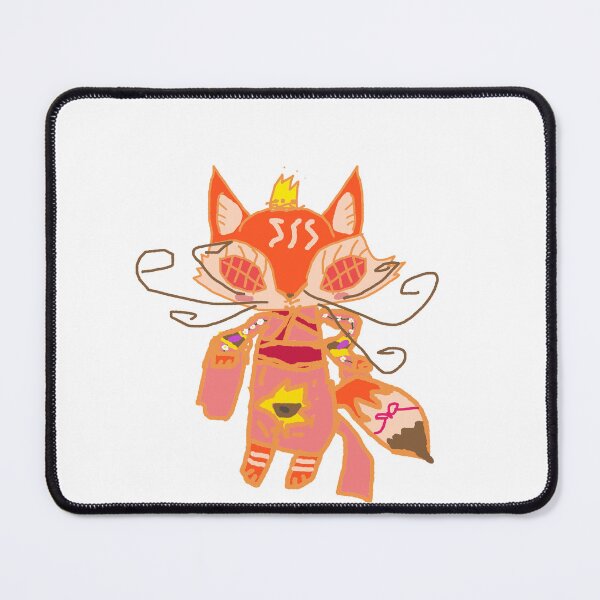 Item preview, fox/queen bee humanoid character in flower kimono designed and sold by Wolfykip's Doodle Shop.