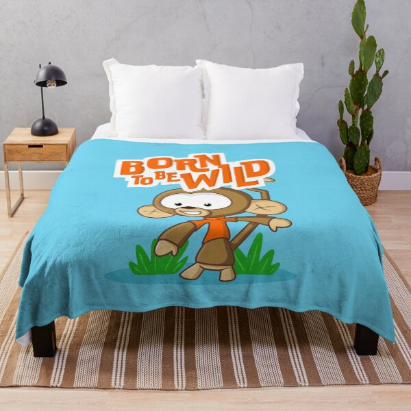 Item preview, Born to Be Wild – Cute Jungle Monkey Kids Design designed and sold by Sore Creations.