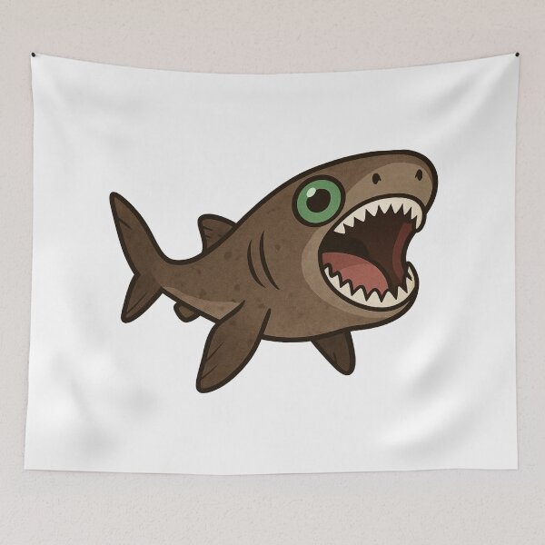 Item preview, Cookiecutter Shark Biting Ocean Vinyl designed and sold by Vendeloc.