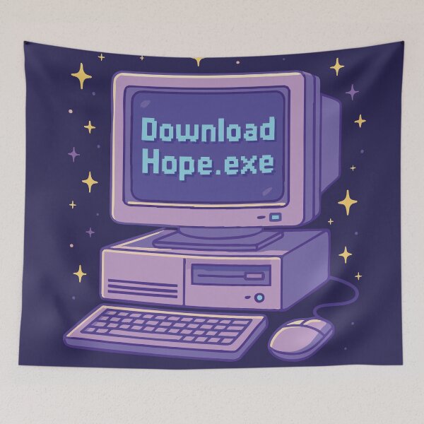 Item preview, Download Hope.exe – Retro Y2K Dream designed and sold by GigiFernan.