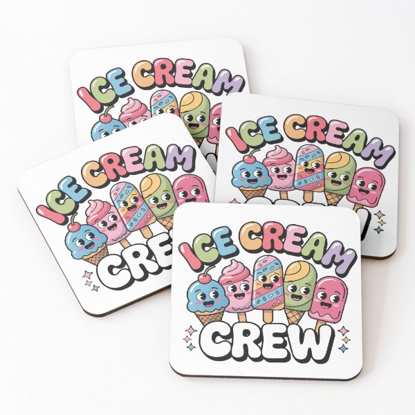 Item preview, Ice Cream Crew – Colorful and Fun Dessert Design designed and sold by ahayacine.