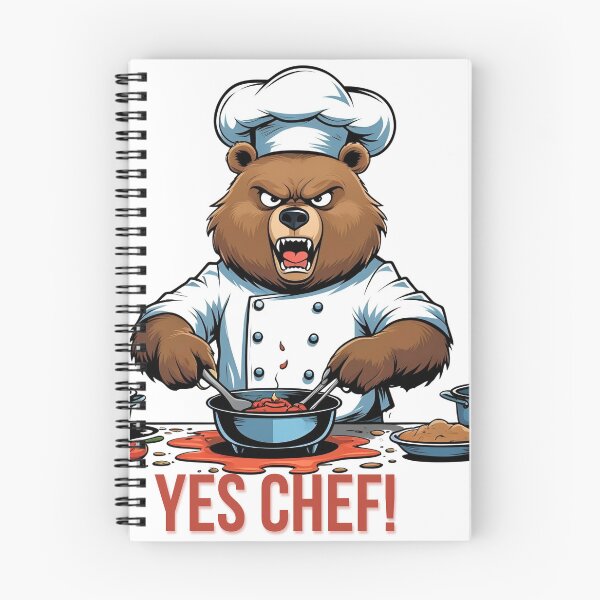 Item preview, Yes Chef! Inspired Angry Bear Cooking Sticker – Kitchen Chaos Mood designed and sold by PopGlue.