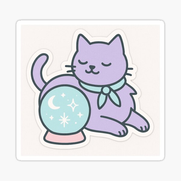Item preview, Lindo gatito de la fortuna en tonos pastel designed and sold by meowgicaldesignz.