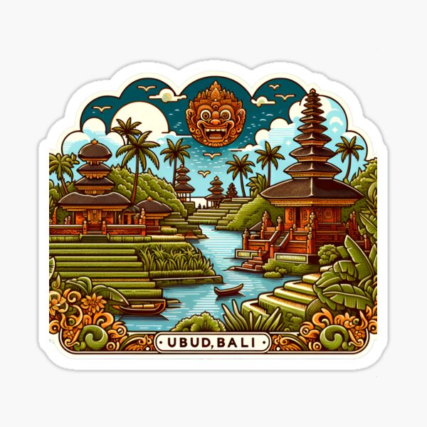 Aperçu de l'œuvre Ubud-Bali créée et vendue par LoveLabDesign.