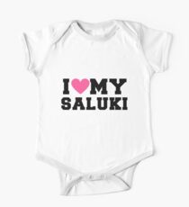 I Love My Saluki Dog Breeds Gift One Piece - Short Sleeve