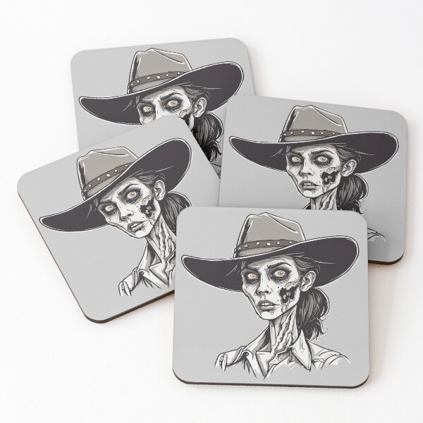 Item preview, Zombie Cowgirl - Halloween Zombie Girl  designed and sold by NightTimeJ.