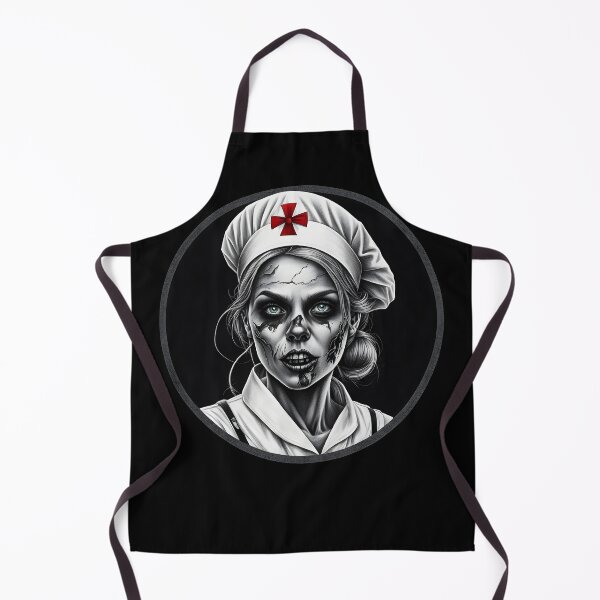Item preview, Zombie Nurse - Undead Nurse - Grayscale designed and sold by NightTimeJ.
