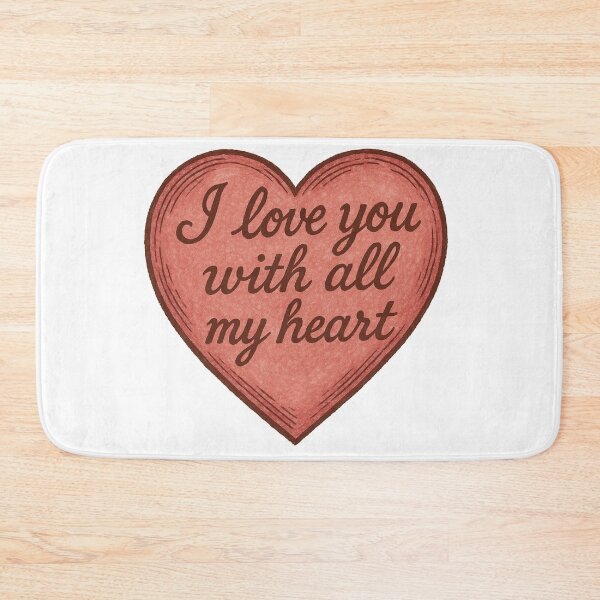 Item preview, I Love You With All My Heart Romantic Vow designed and sold by Owcomm.