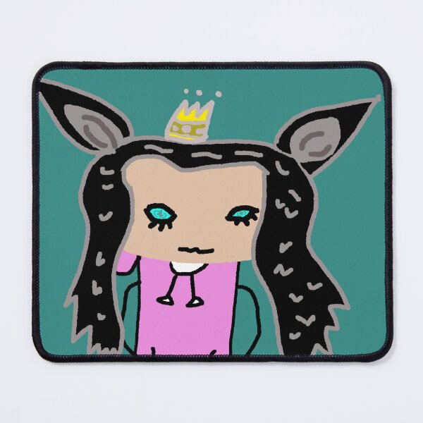 Item preview, ??? girl in pink hoodie with strange eyes. designed and sold by Wolfykip's Doodle Shop.
