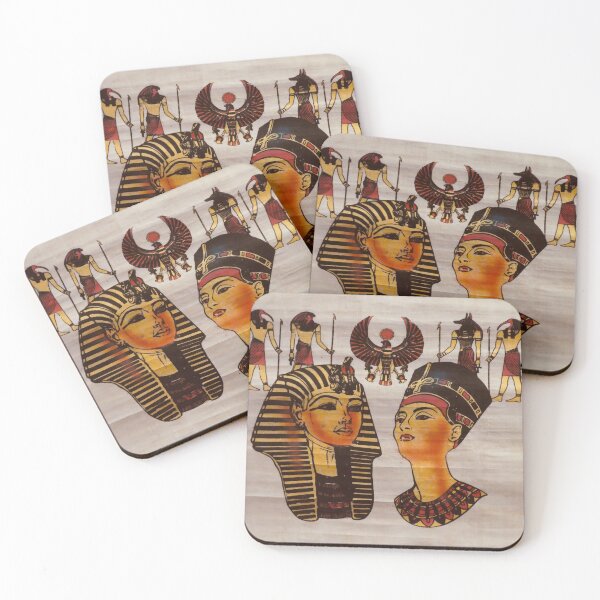 Item preview, El rey Tut, la reina Nefertiti y los dioses egipcios designed and sold by rogerstrawberry.