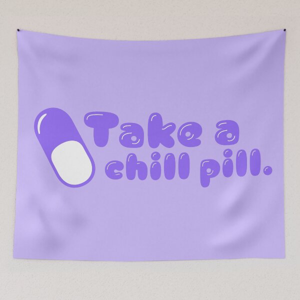 Item preview, Take A Chill Pill - Periwinkle designed and sold by sillyjess.