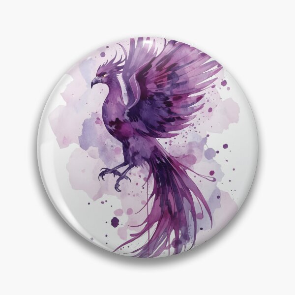 Item preview, watercolor Phoenix purple, Mythical creature, Fantasy animal designed and sold by The Dream Lab.