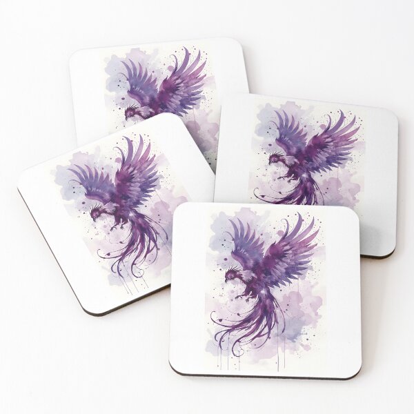 Item preview, Fenix acuarela morado , Criatura mítica, Animal de fantasía designed and sold by The Dream Lab.