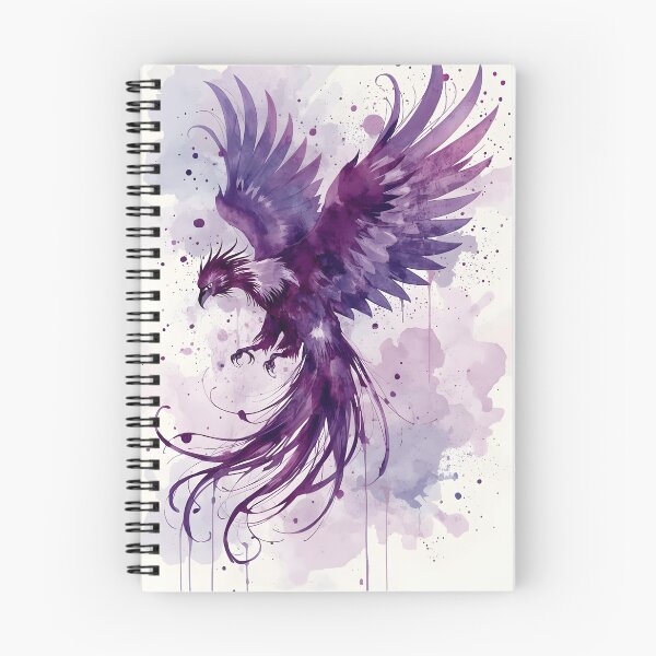 Item preview, watercolor Phoenix purple, Mythical creature, Fantasy animal designed and sold by The Dream Lab.