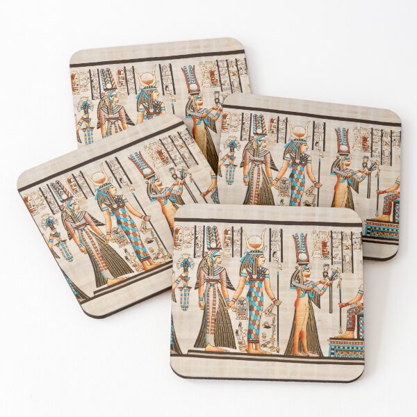 Item preview, Egyptian Goddesses on Papyrus designed and sold by rogerstrawberry.