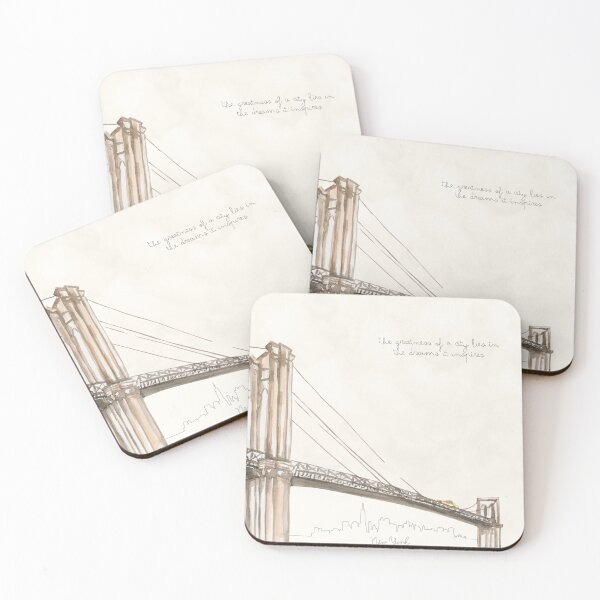 Item preview, New York Dreams: Brooklyn Bridge Connection frase designed and sold by Simplesemais.