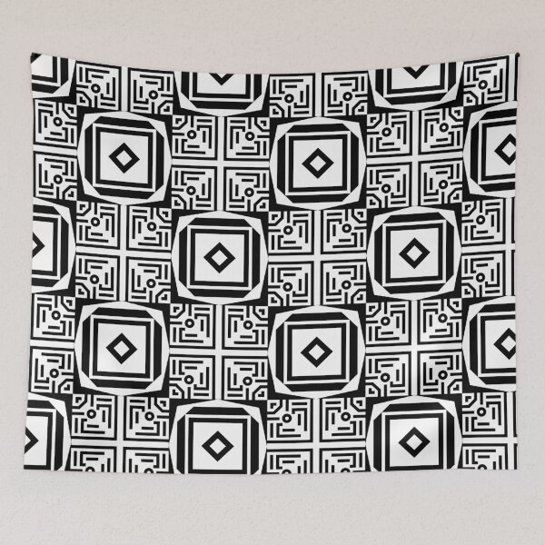 Item preview, Retro Art Deco Geometric Pattern 24.P06a.053.055 designed and sold by Space & Care - Art Deco GeoMetrica.