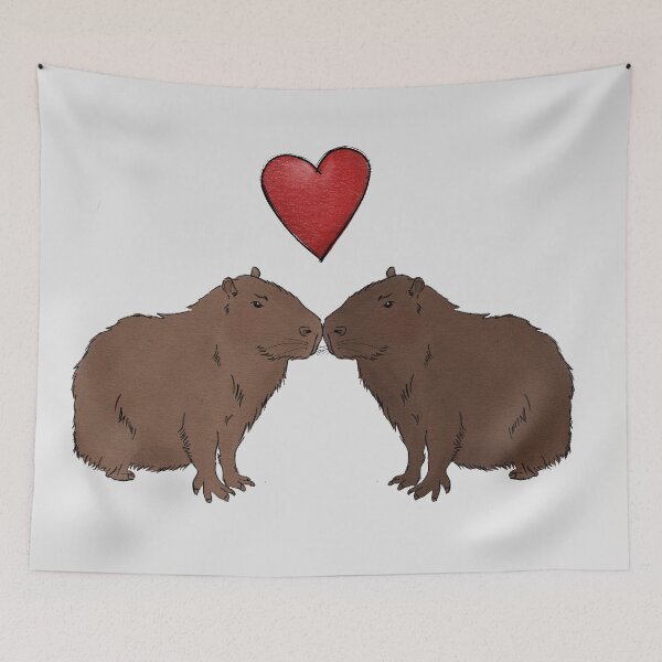 Item preview, Two Capybaras in Love designed and sold by rmcbuckeye.