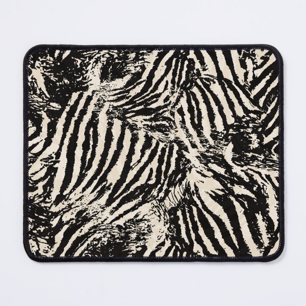 Item preview, Elegant Zebra Stripes Modern Abstract Animal Pattern in Black and Beige designed and sold by trajeado14.