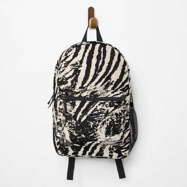 Item preview, Elegant Zebra Stripes Modern Abstract Animal Pattern in Black and Beige designed and sold by trajeado14.