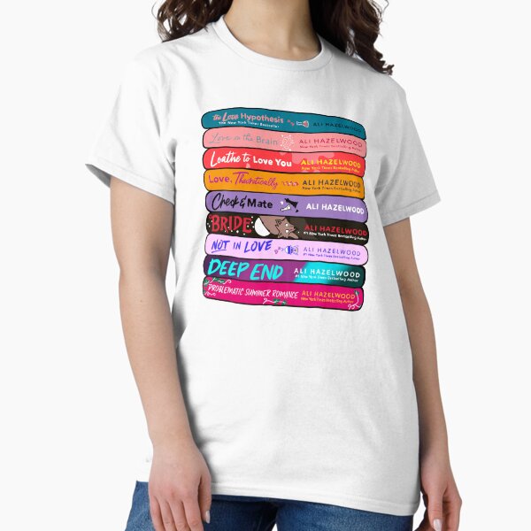 Item preview, Ali Hazelwood Book Stack – Illustrierte Buchrücken für Liebesromanleser designed and sold by molliehendrick.