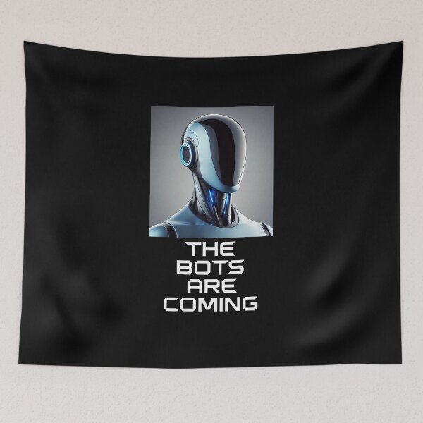 Item preview, Tesla bot designed and sold by TEEJAMBOREE.