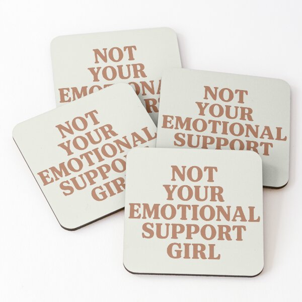 Item preview, Not Your Emotional Support Girl – Empowerment Quote designed and sold by Spellhound.
