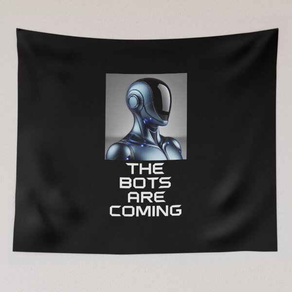 Item preview, Tesla bot designed and sold by TEEJAMBOREE.
