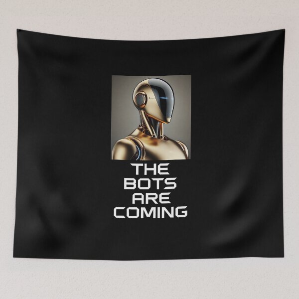 Item preview, Tesla bot designed and sold by TEEJAMBOREE.