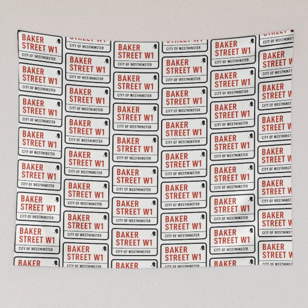 Item preview, Baker Street W1 London Sign – Sherlock Holmes Tribute designed and sold by hangmeart.