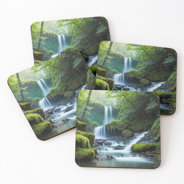 Item preview, Spray from a Waterfall Landscape designed and sold by vekotpu.