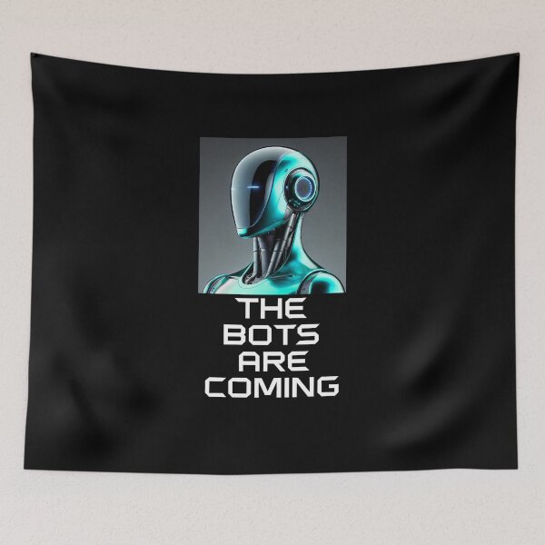 Item preview, Tesla bot designed and sold by TEEJAMBOREE.