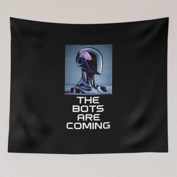 Item preview, Tesla bot designed and sold by TEEJAMBOREE.