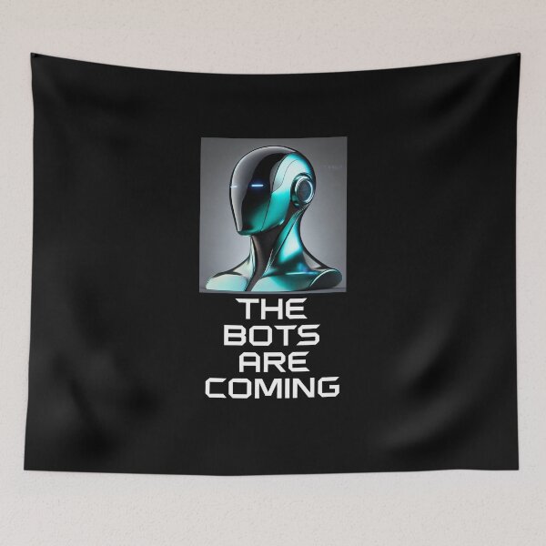Item preview, Tesla bot designed and sold by TEEJAMBOREE.