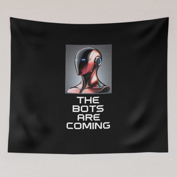Item preview, Tesla bot designed and sold by TEEJAMBOREE.