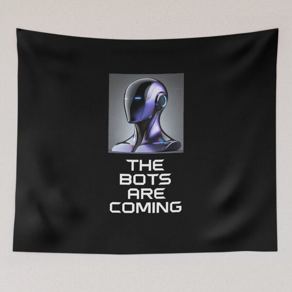Item preview, Tesla bot designed and sold by TEEJAMBOREE.