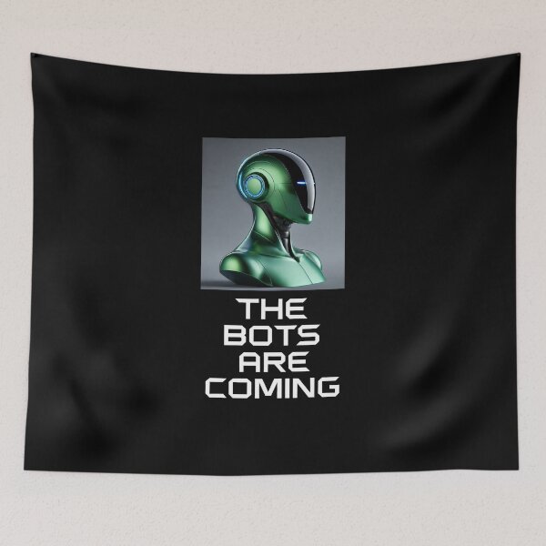 Item preview, Tesla bot designed and sold by TEEJAMBOREE.