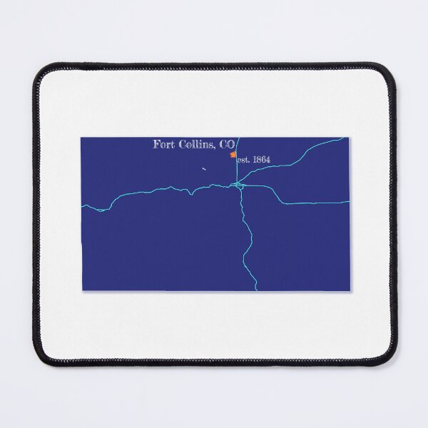 Item preview, Fort Collins, CO [Blue] designed and sold by PhilbonianDezin.