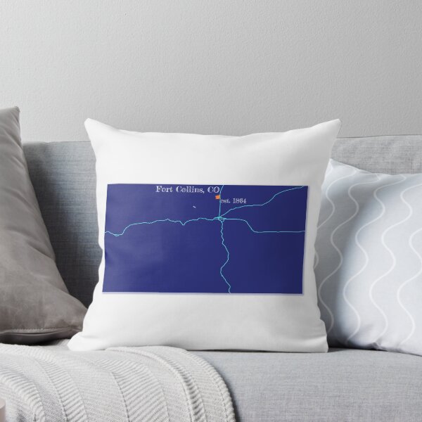 Item preview, Fort Collins, CO [Blue] designed and sold by PhilbonianDezin.