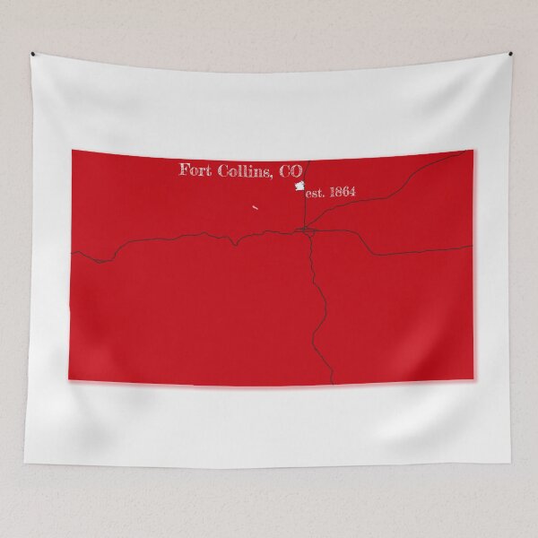 Item preview, Fort Collins, CO [Red] designed and sold by PhilbonianDezin.