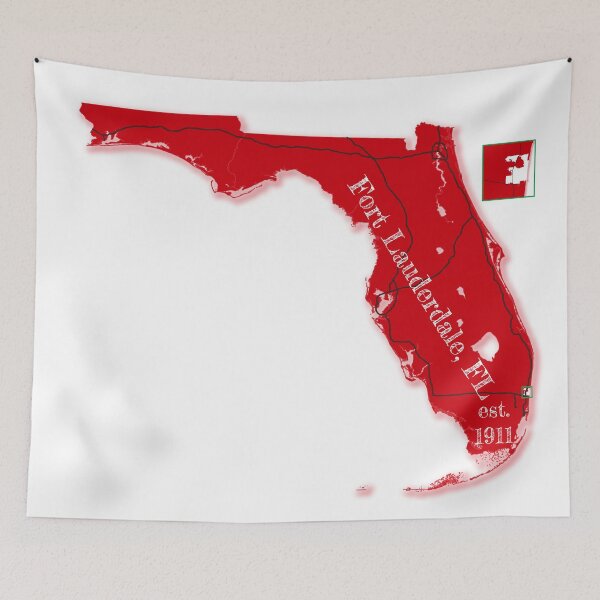 Item preview, Fort Lauderdale, FL [Red] designed and sold by PhilbonianDezin.