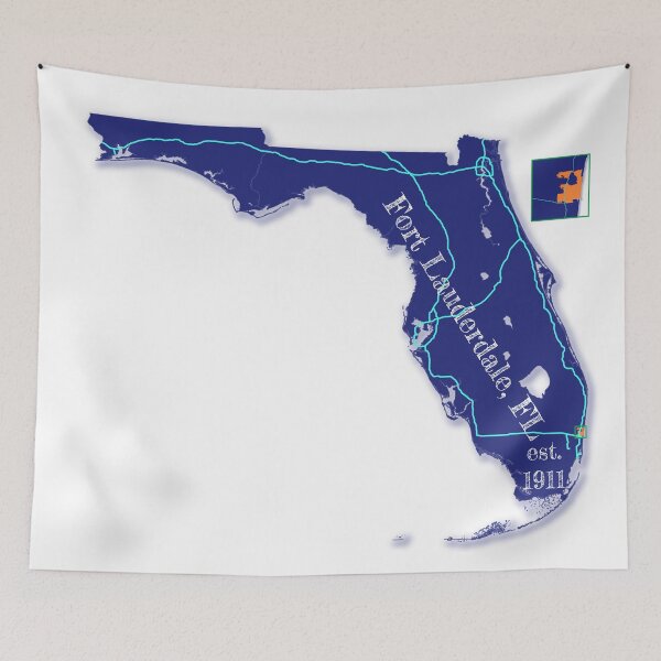 Item preview, Fort Lauderdale, FL [Blue] designed and sold by PhilbonianDezin.
