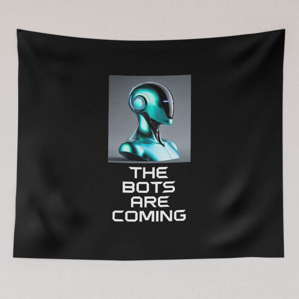 Item preview, Tesla bot designed and sold by TEEJAMBOREE.